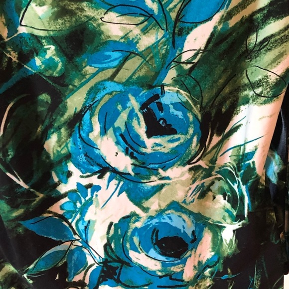 *124 Apt. 9 Floral Print Tie Neck Blouse - Picture 7 of 8